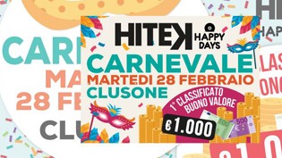 Carnevale at Hitek Discotek Per vincere 1000 euro!