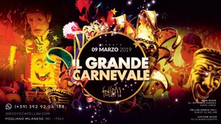 Carnevale 2019 alla discoteca Fellini